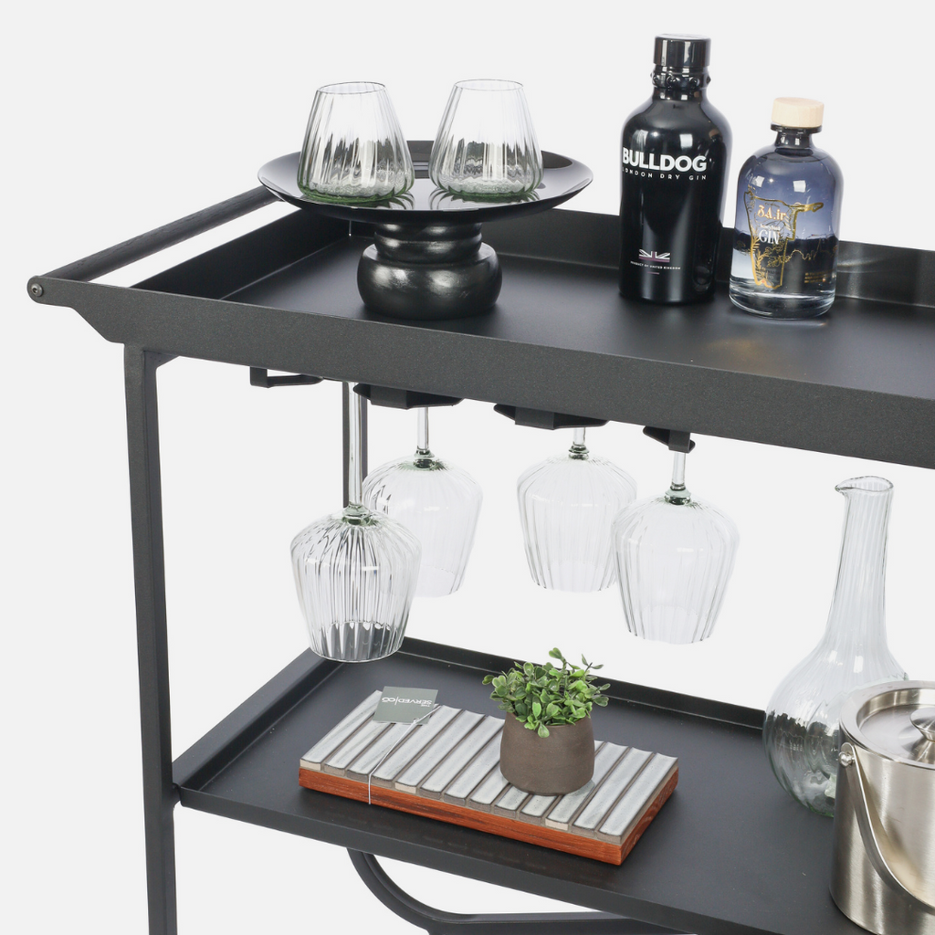 Stockholm Drinks Caddy - Midnight Black