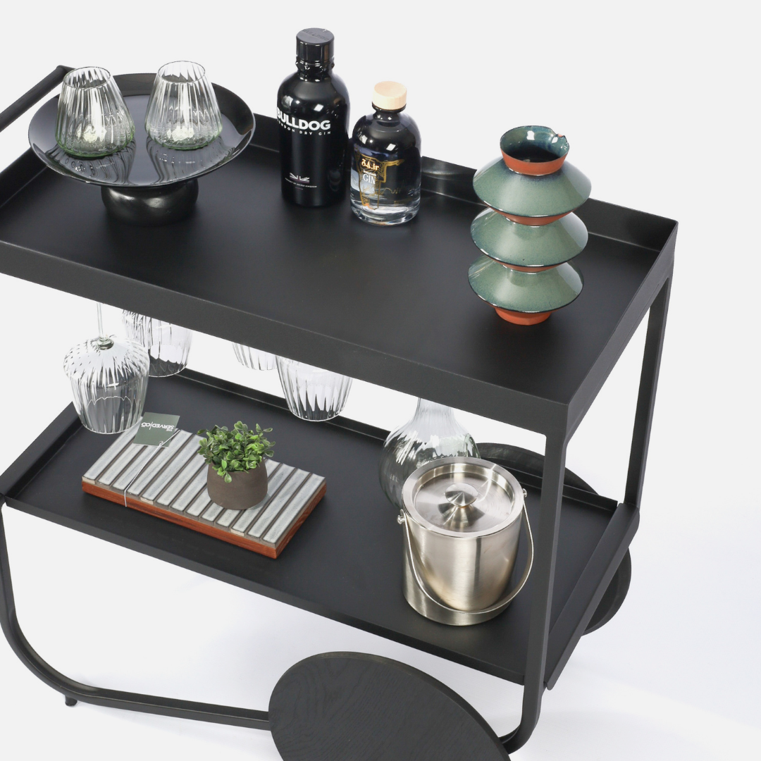Stockholm Drinks Caddy - Midnight Black