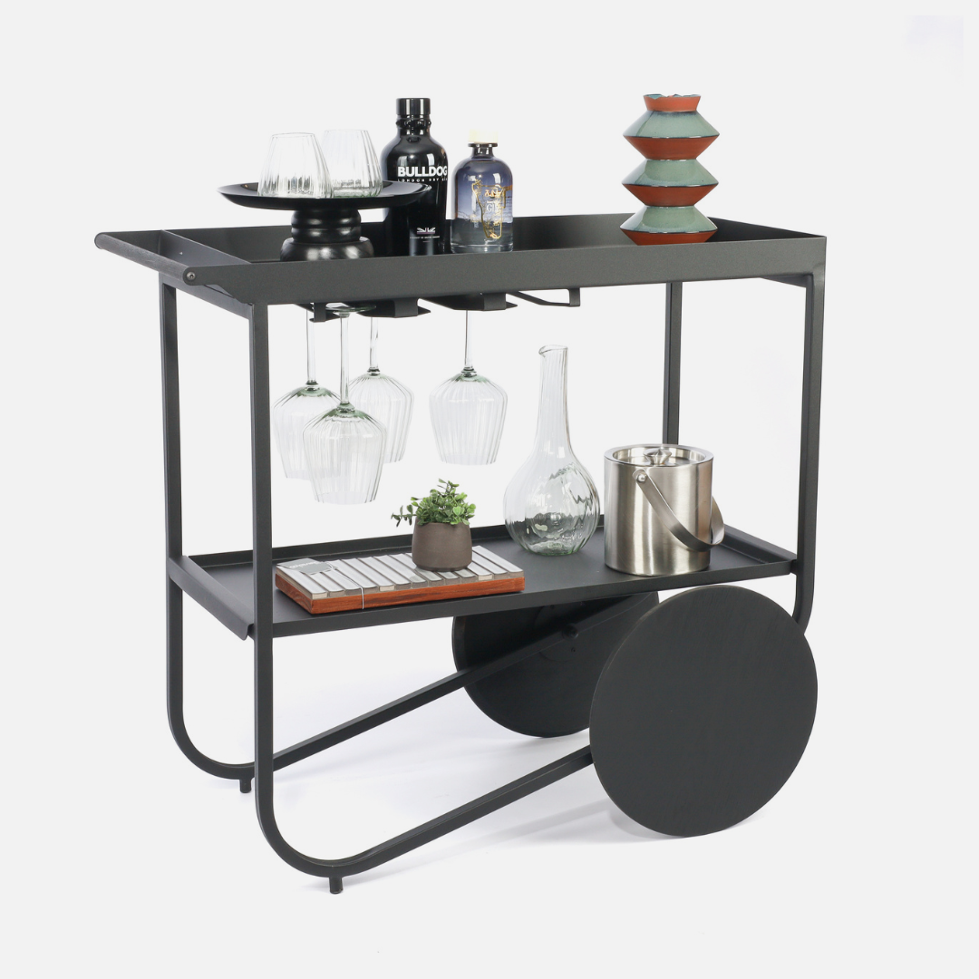 Stockholm Drinks Caddy - Midnight Black
