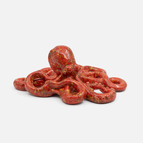 Feeling Shy Baby Octopus - Red Lava