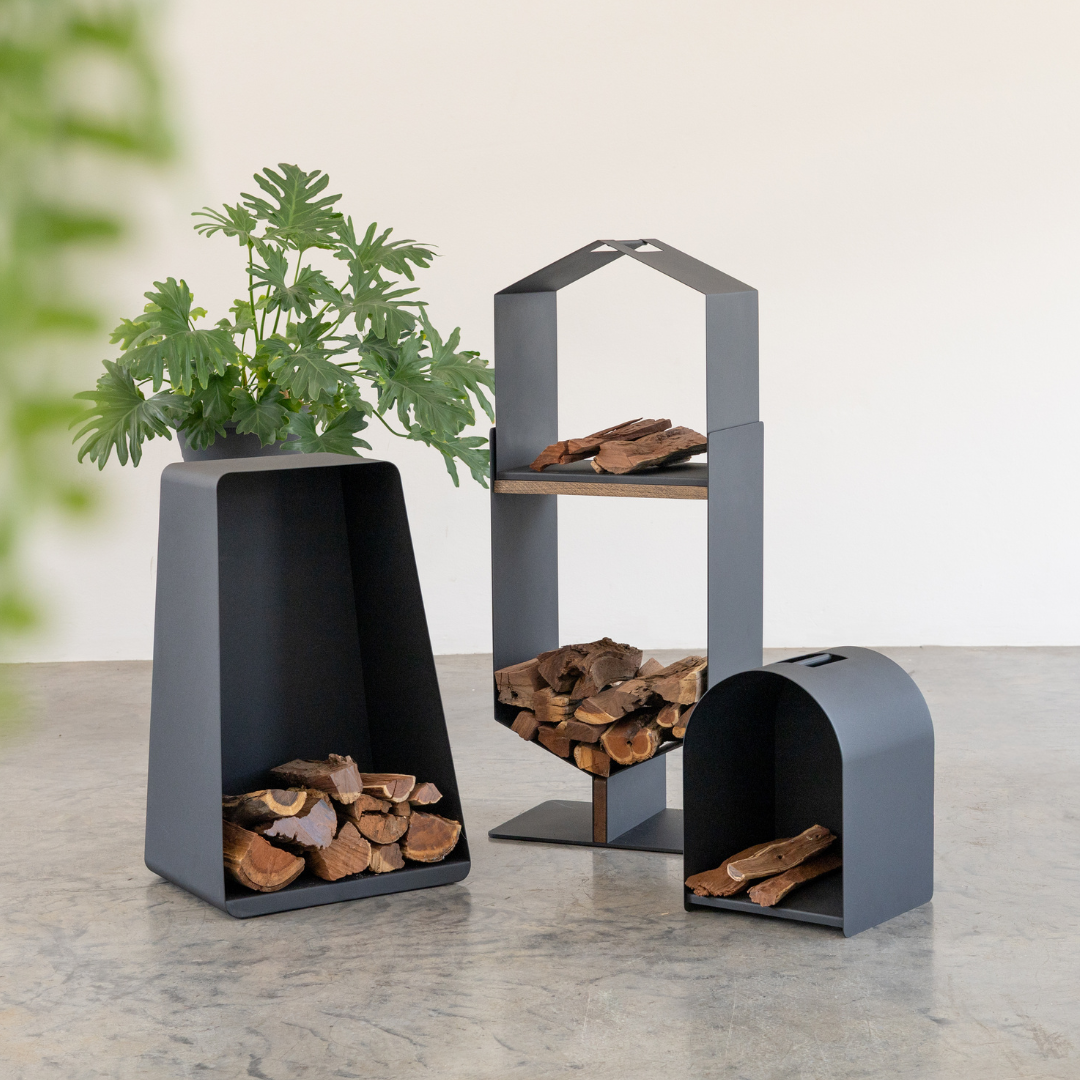 Apex Wall Mounted Firewood Holder - Large