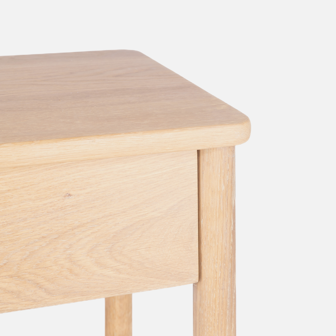 Scalla Oak Bedside Table Combo - Natural