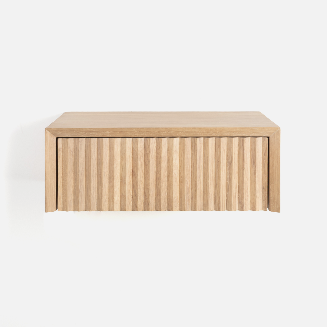 Copenhagen Fluted Side Table - Floating