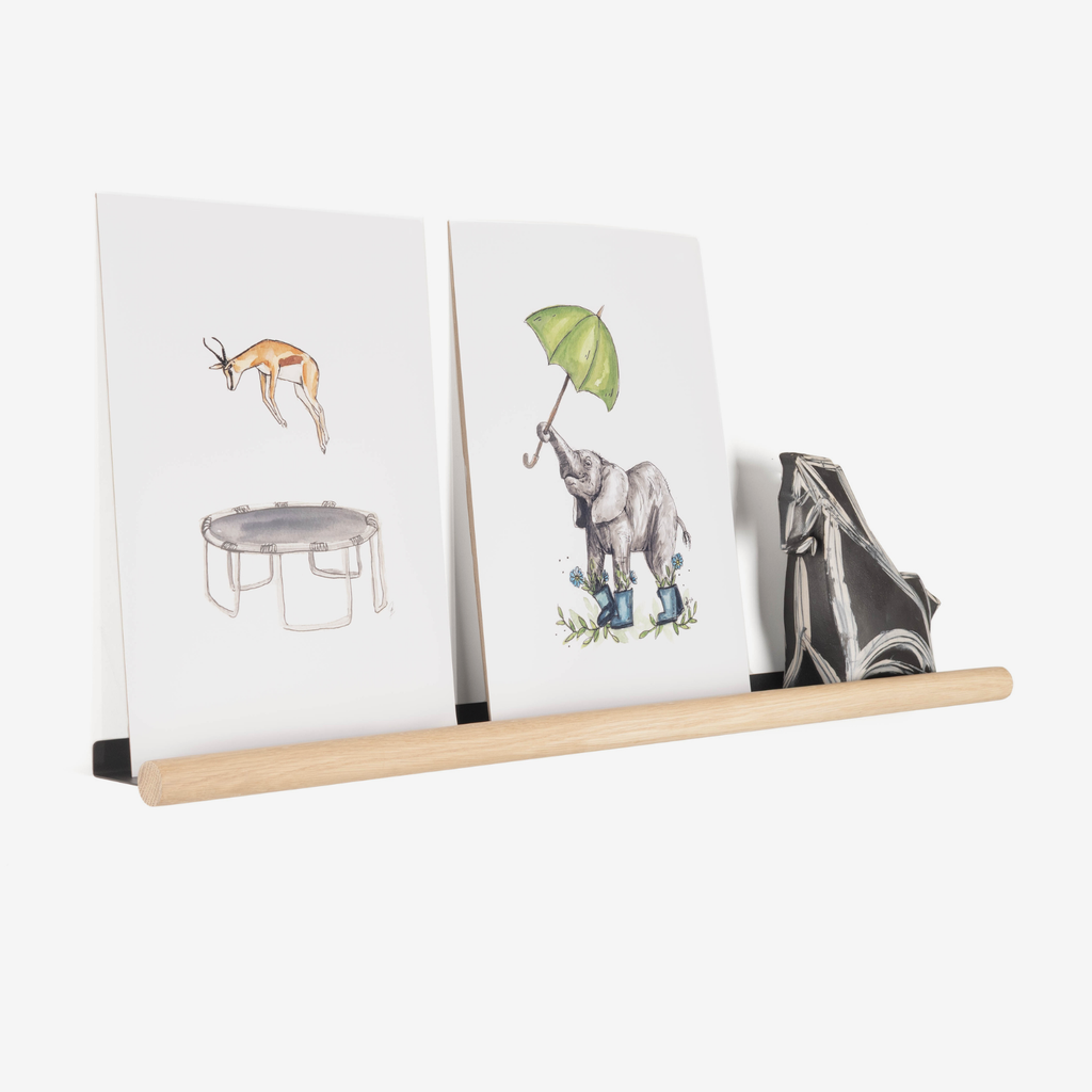 Noodle Lip Shelf Large - Solid Oak