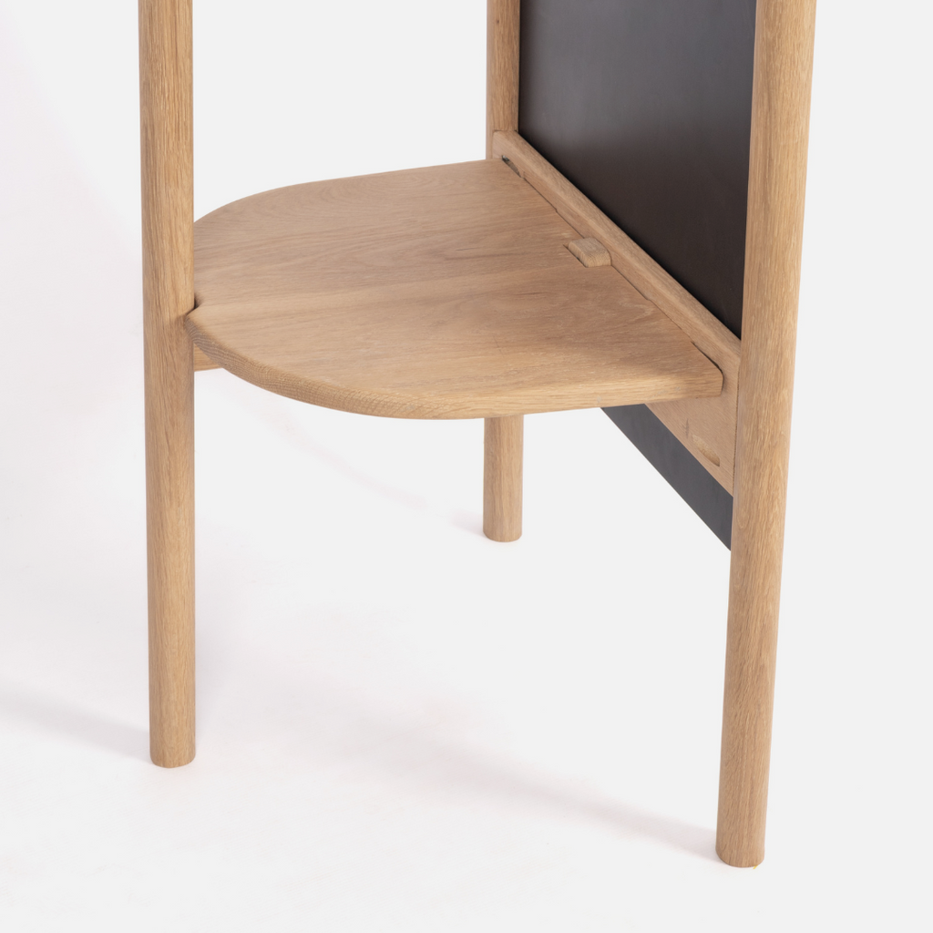 Scalla Freestanding Mirror - Solid Oak