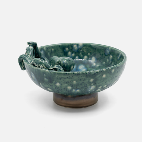 Shy Shy Octopus Bowl - Bubbling Blue