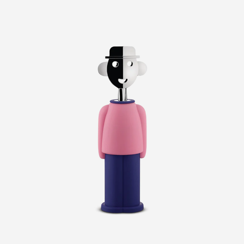 Alessi Alessandro M Corkscrew - Pink & Blue