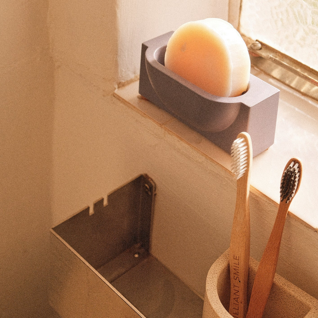 The Block Vertical Soap Holder - Sand