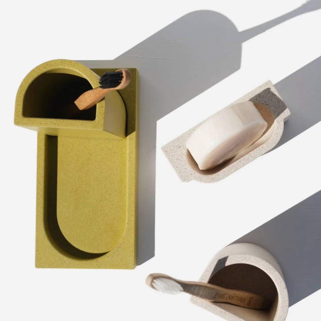 The Block Vertical Soap Holder - Sand