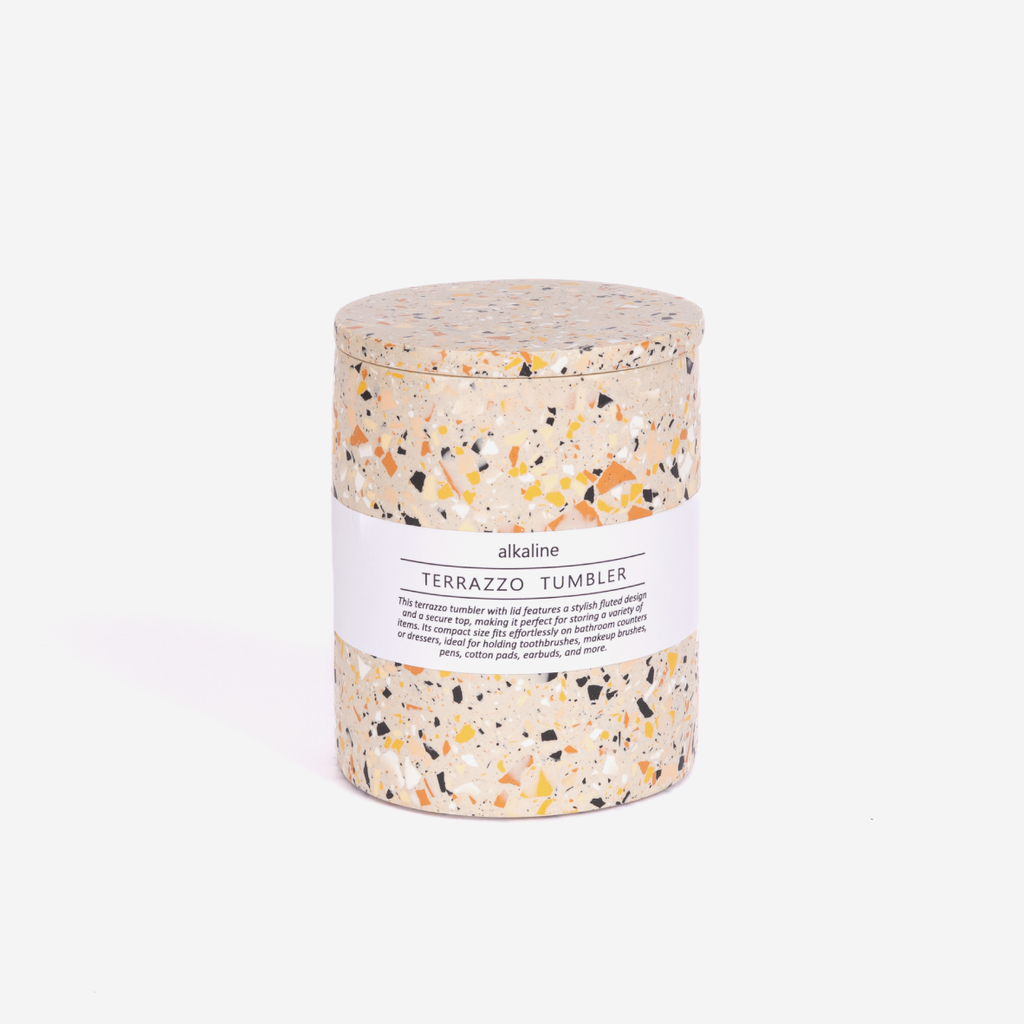 Tumbler With Lid - Terrazzo Nude