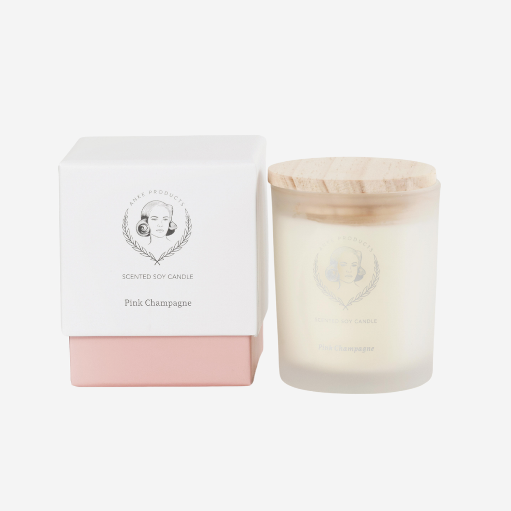 Scented Soy Candle - Pink Champagne