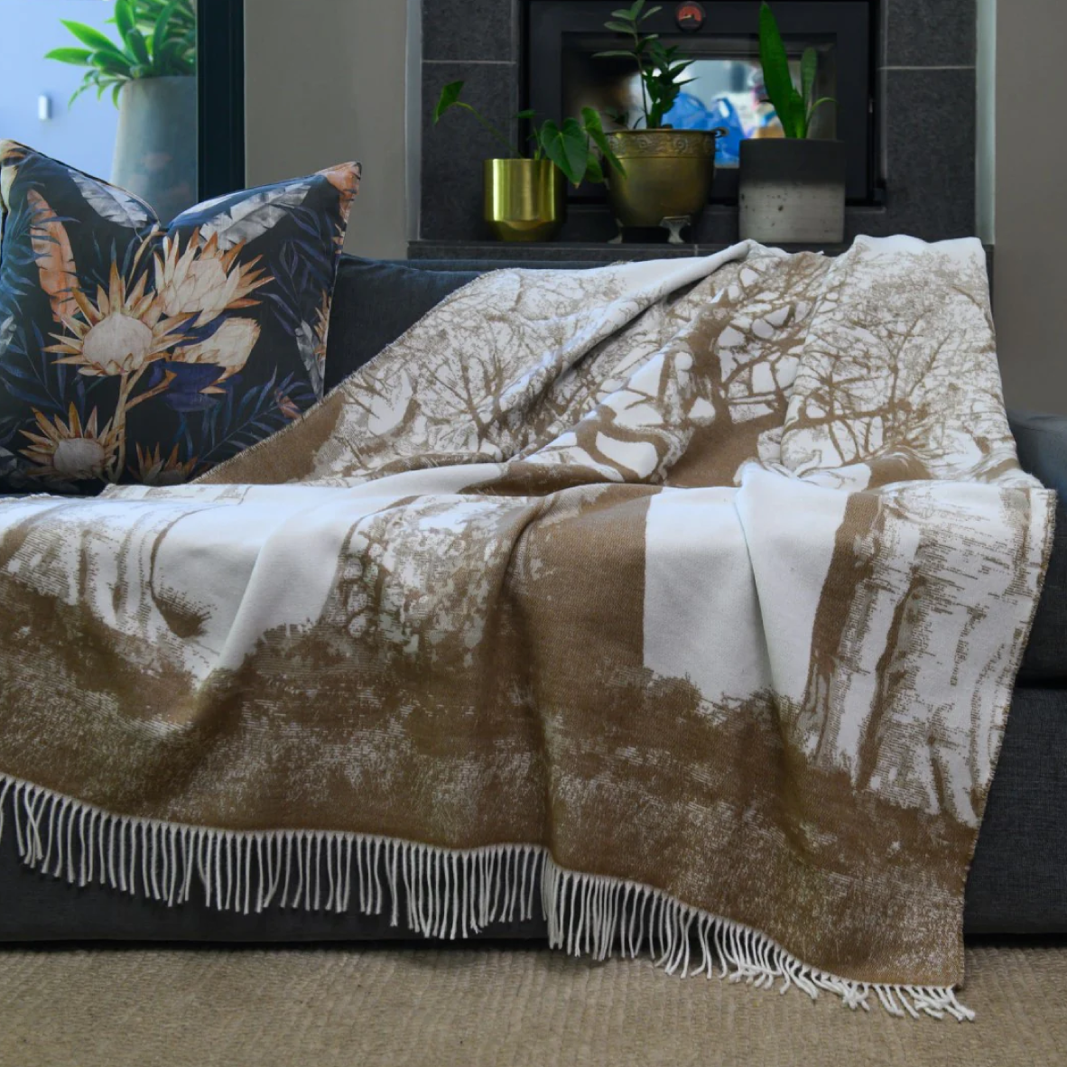 Baobab Throw - Coffee & Cobblestone