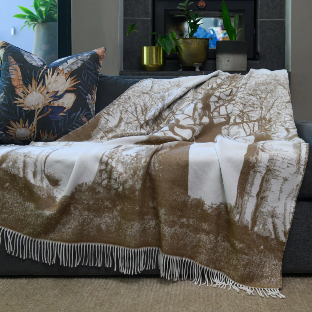 Baobab Throw - Coffee & Cobblestone