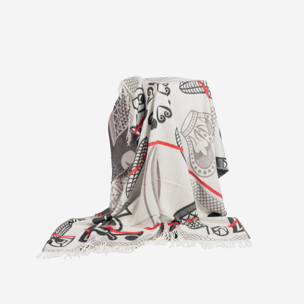 Basotho Throw - Natural & Black
