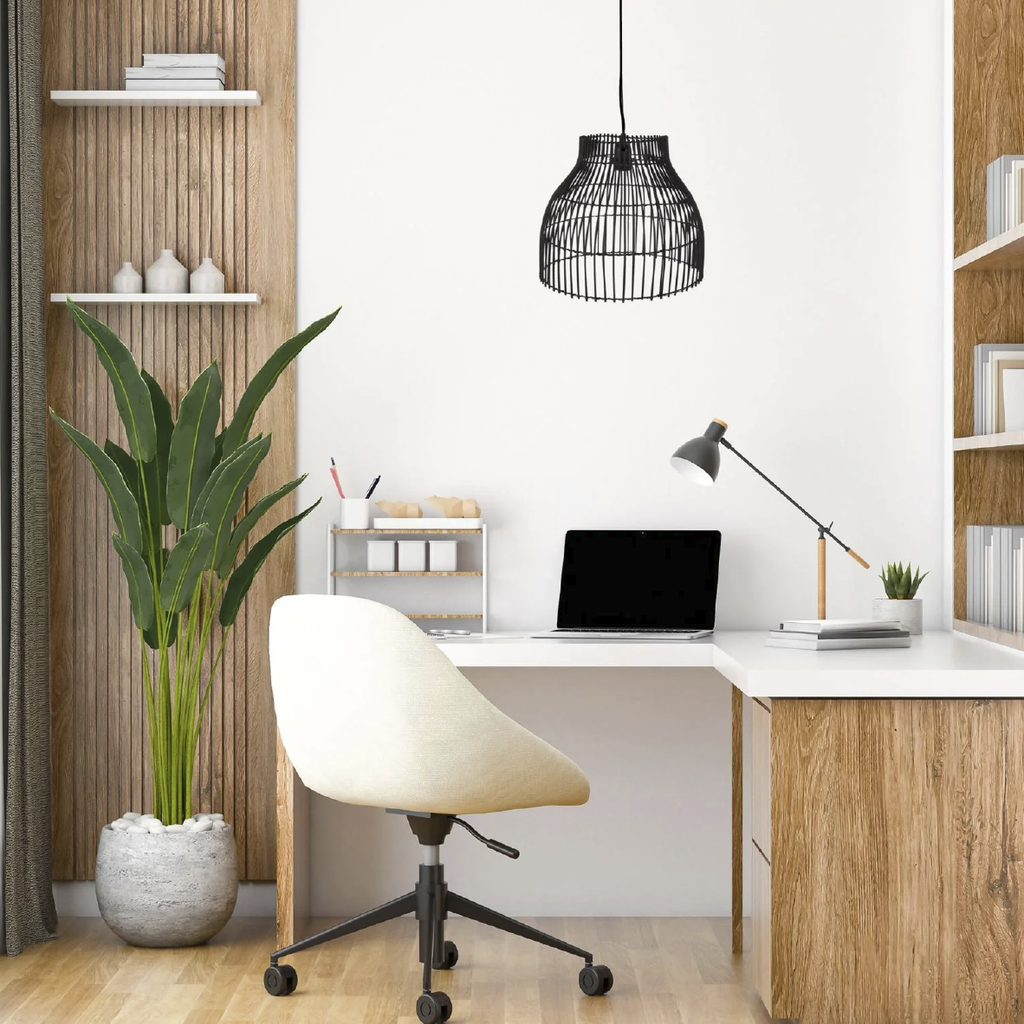 Bamboo Hanging Lamp  - Black