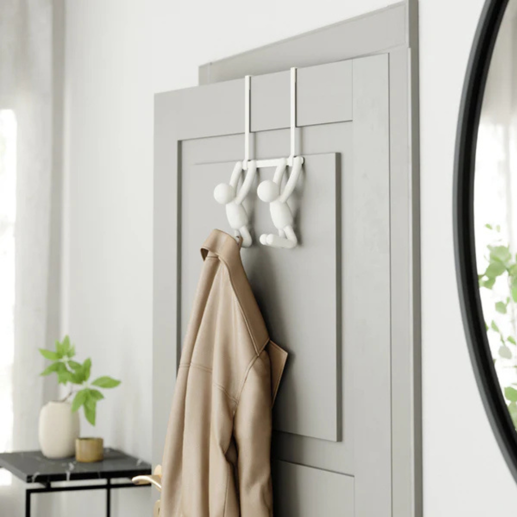 Buddy 2 Over The Door Hook - White