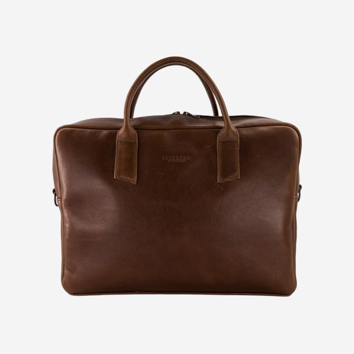 The Slim Briefcase - Saddle