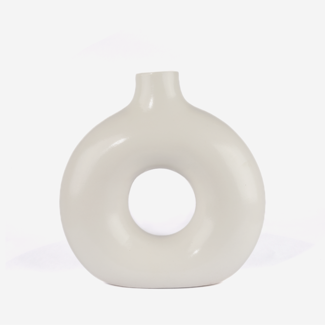 Donut Vase - White