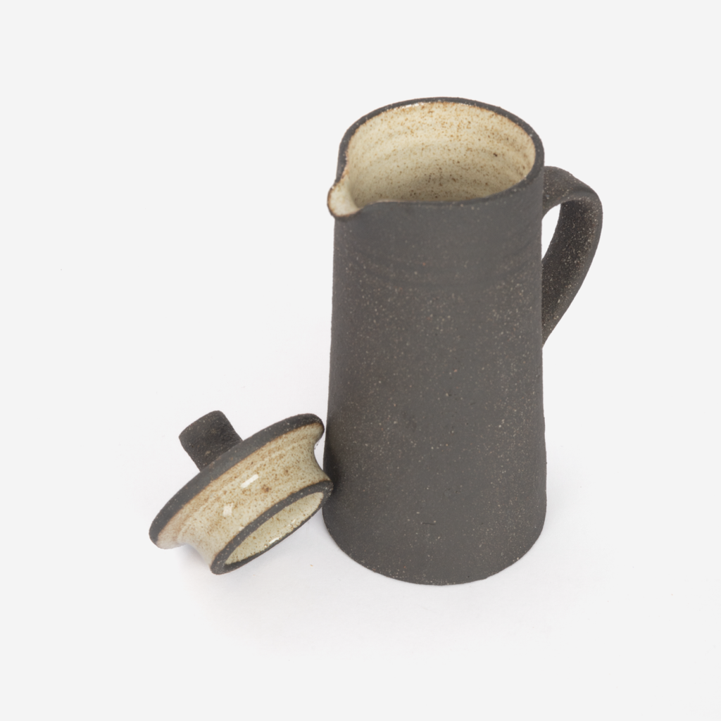 Lidded Sauce Jug - Black