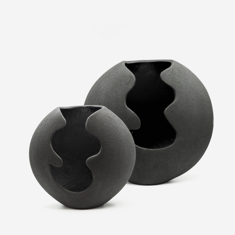 Mod Puzzle Vase - Black