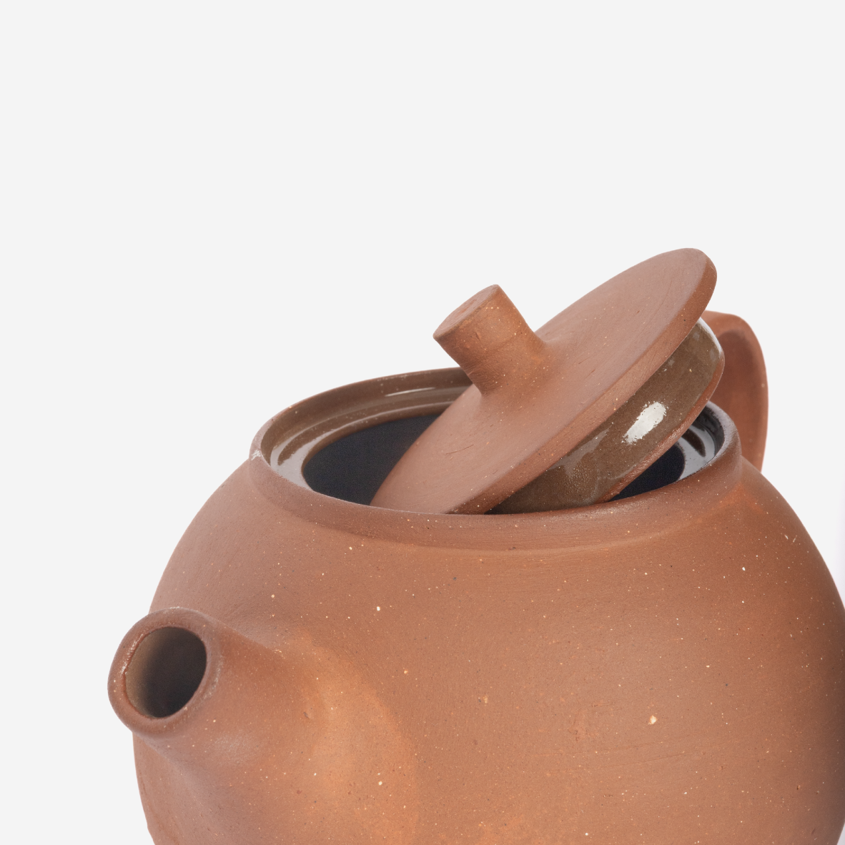 Teapot Two Cups - Terracotta