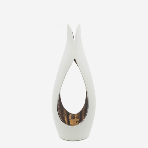 Tulip Candle Holder - White