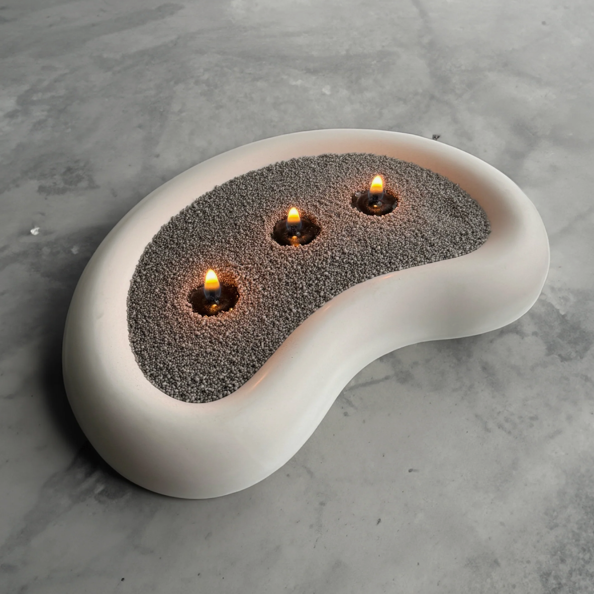 Charcoal Sand Candle & Wicks