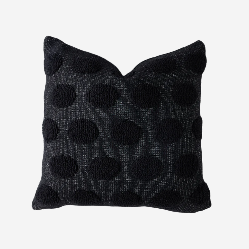 Knitted Scatter - Circles Black