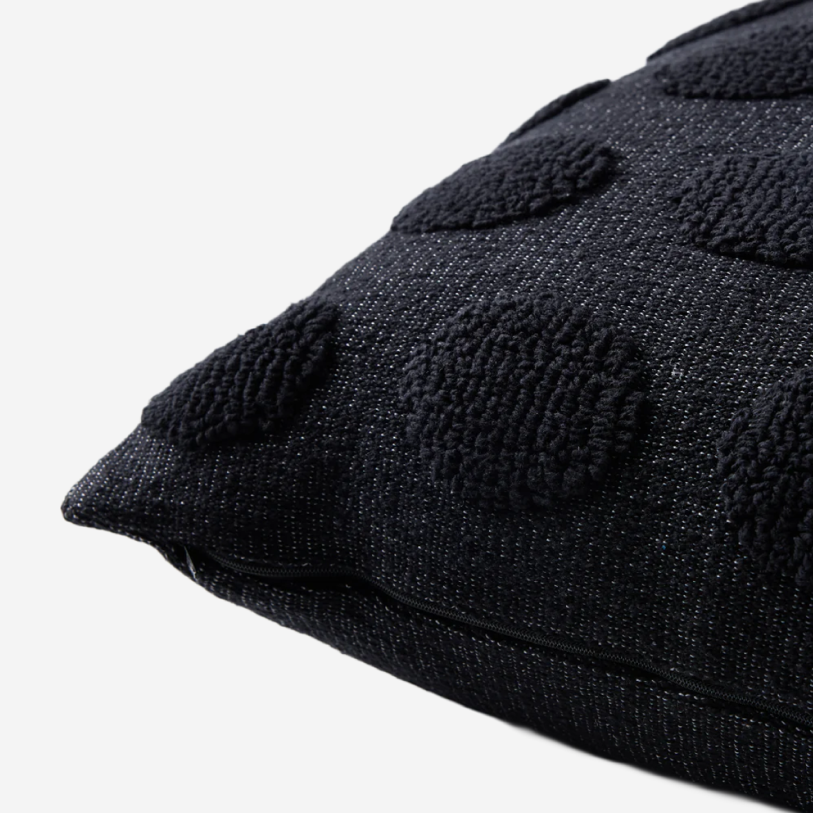 Knitted Scatter - Circles Black