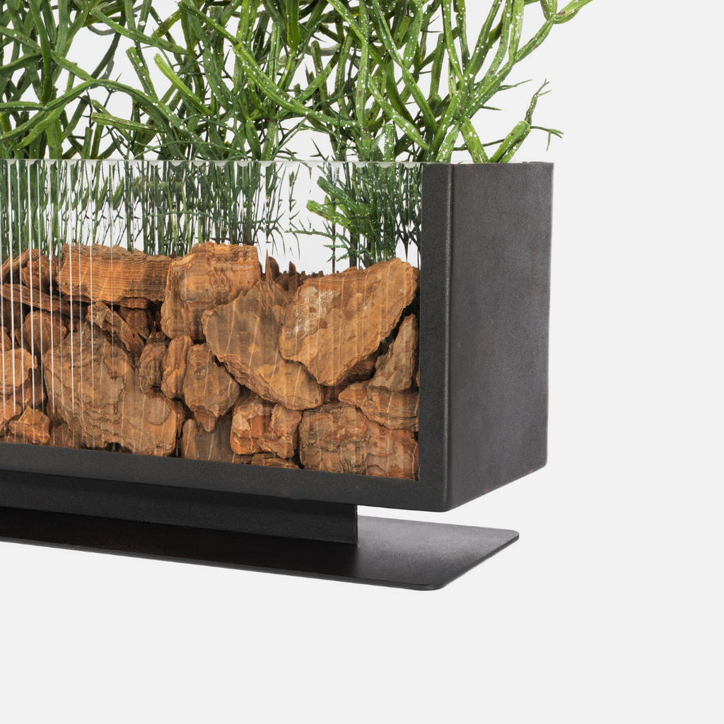 Reeded Desktop Planter