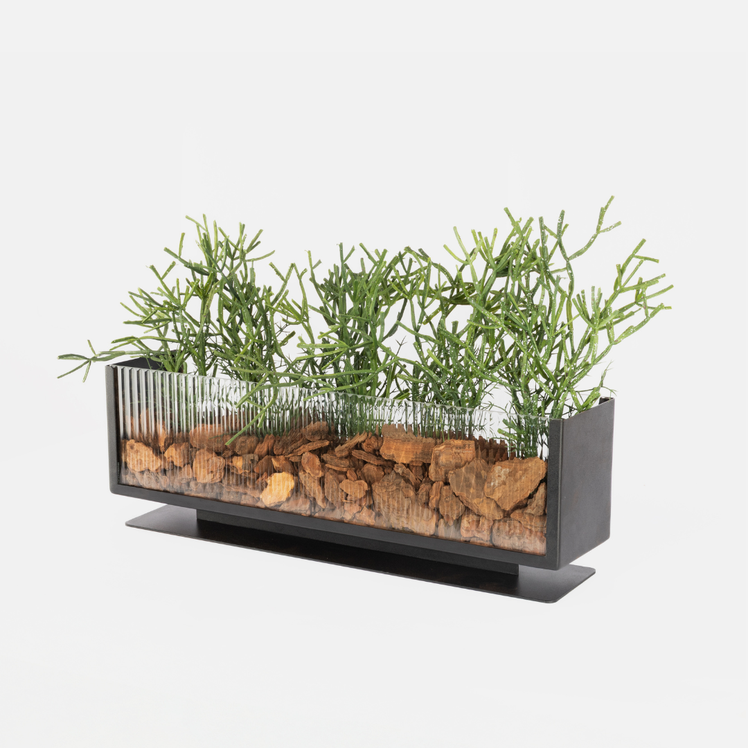 Reeded Desktop Planter