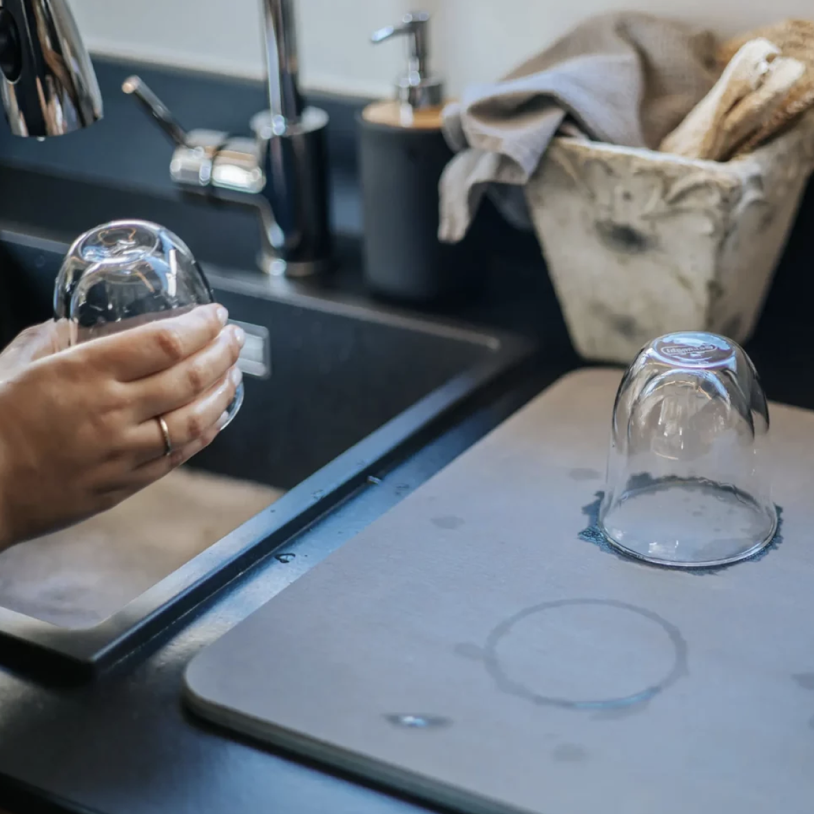 Diatomite Utility Slab - Dark Grey