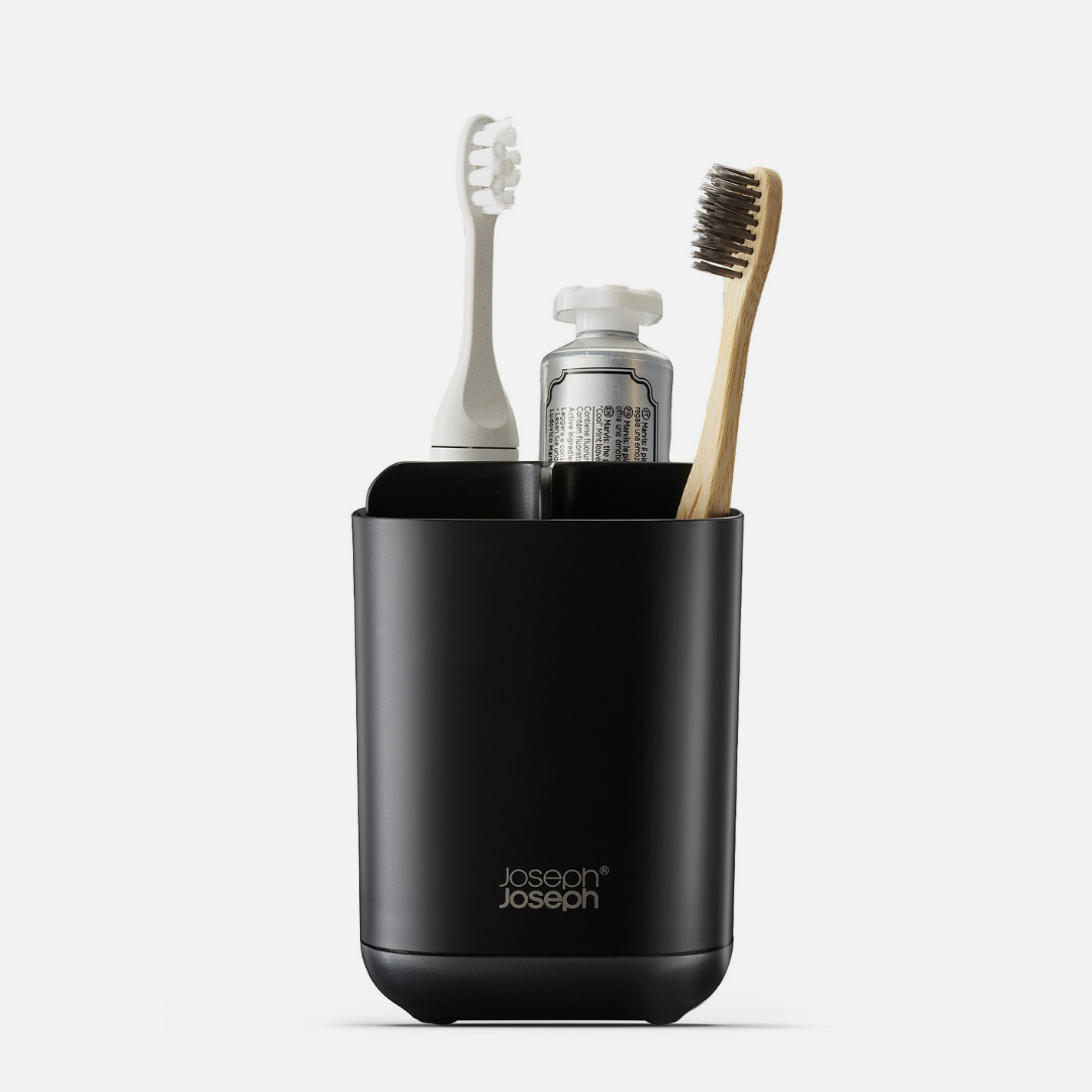 EasyStore™ Matt Black Toothbrush Holder