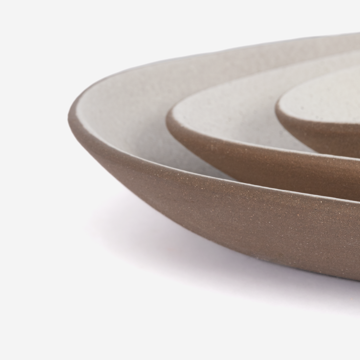 Egg Nested Ceramic Set - White & Brown