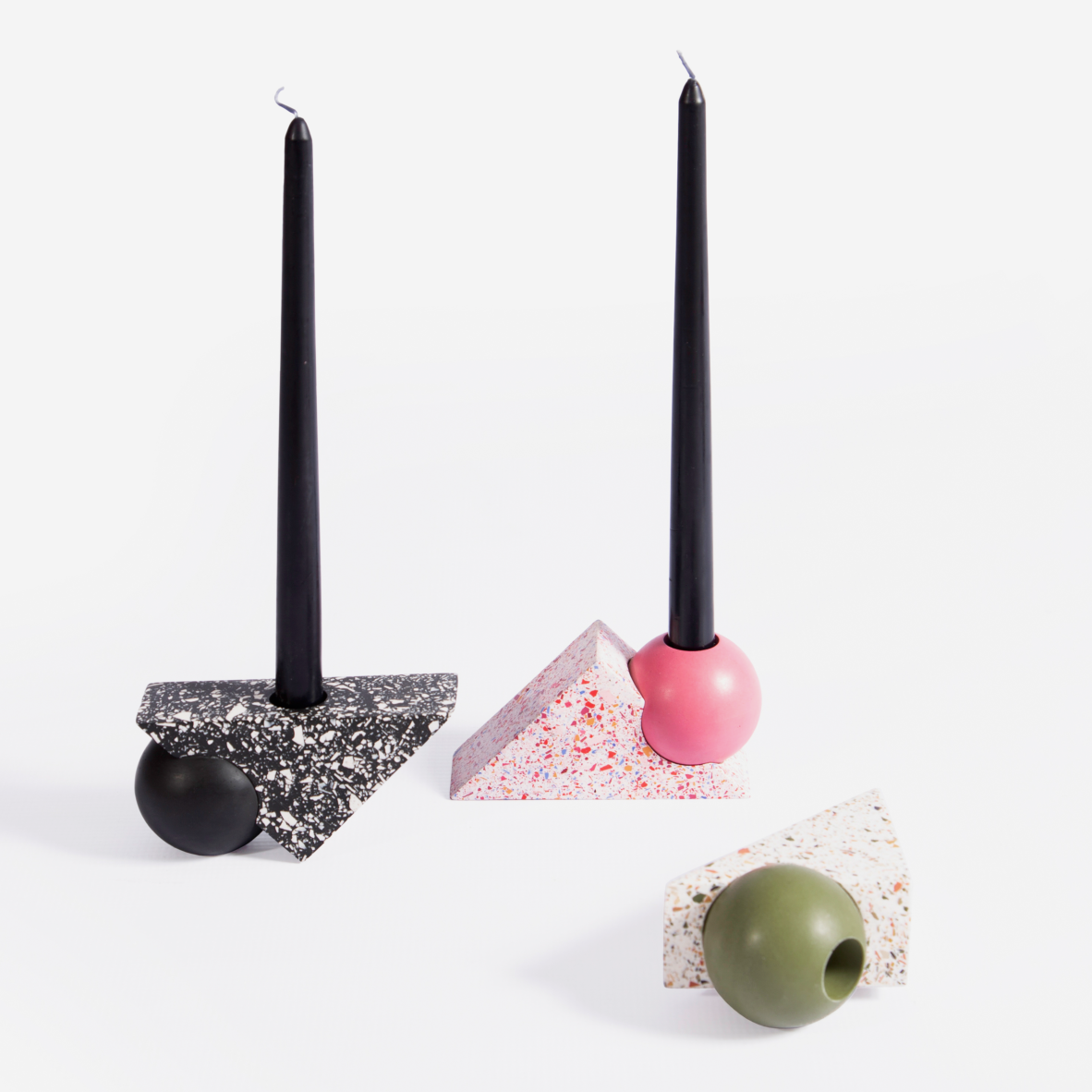 Equilibrium Candle Holder - Black & White