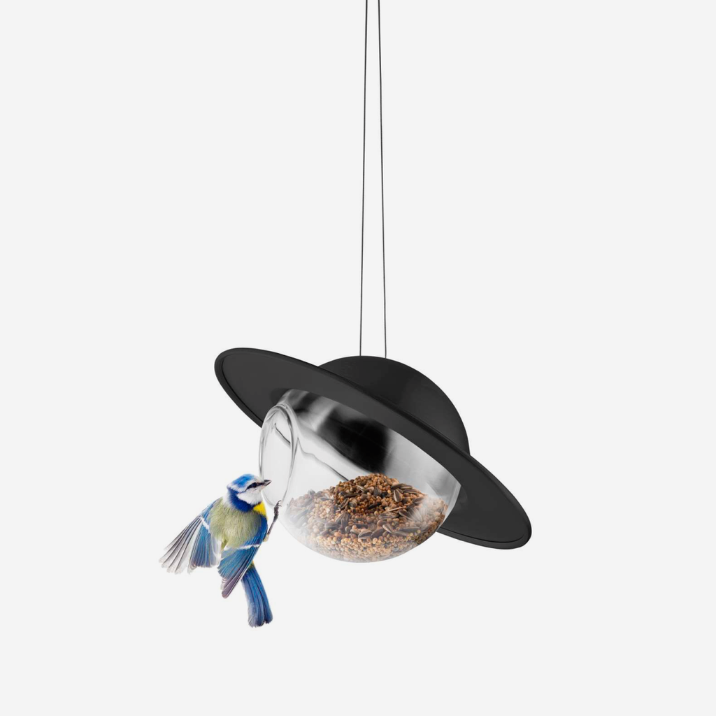 Saturn Bird Feeder - Black