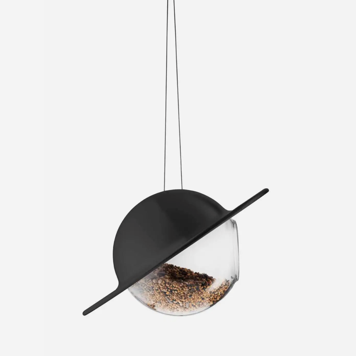 Saturn Bird Feeder - Black