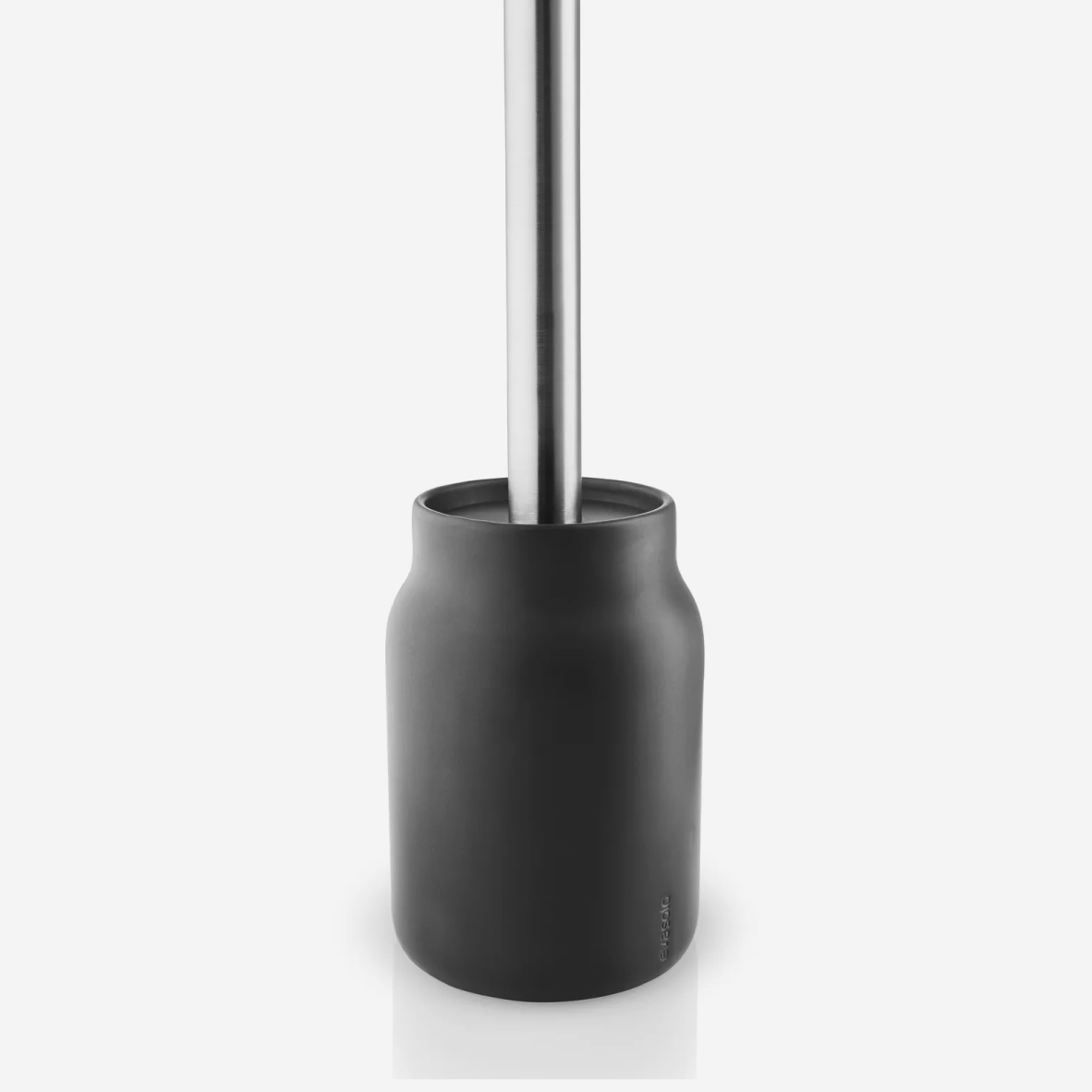 Ceramic Toilet Brush and Holder - Matte Black