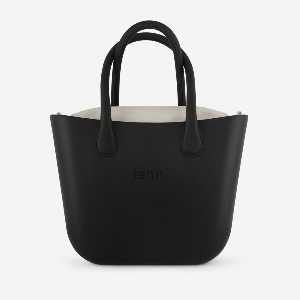 Original Handbag - Black - Bone Inner - Black Handles