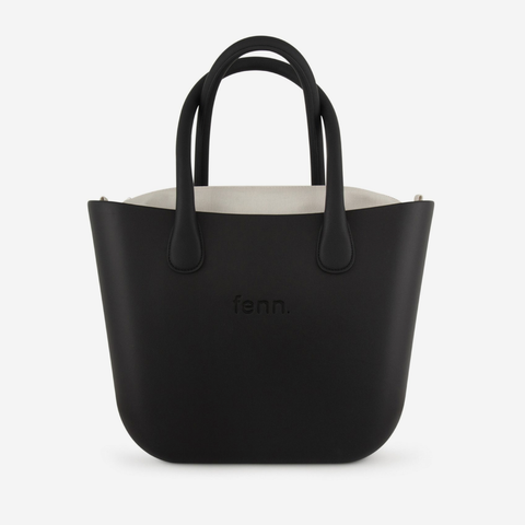 Original Handbag - Black - Bone Inner - Black Handles