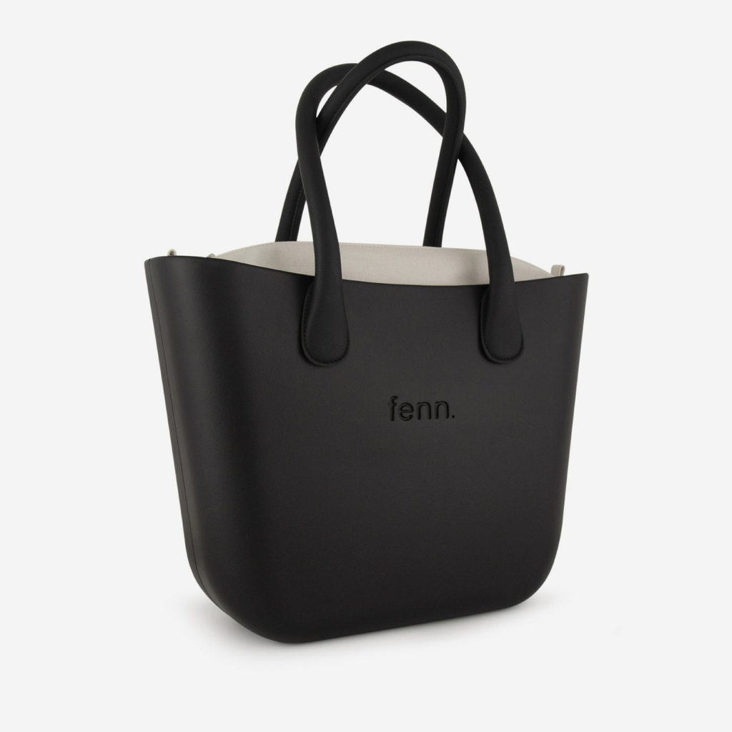Original Handbag - Black - Bone Inner - Black Handles