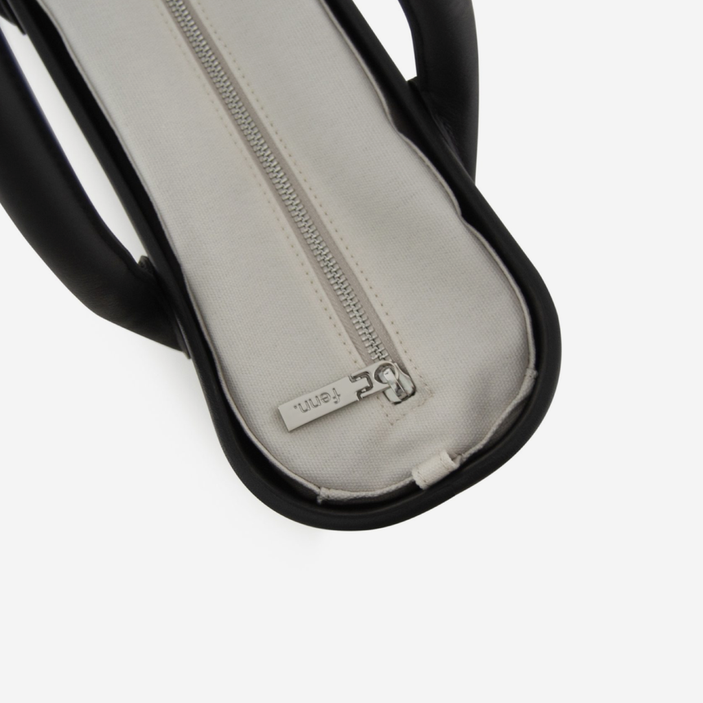 Original Handbag - Black - Bone Inner - Black Handles