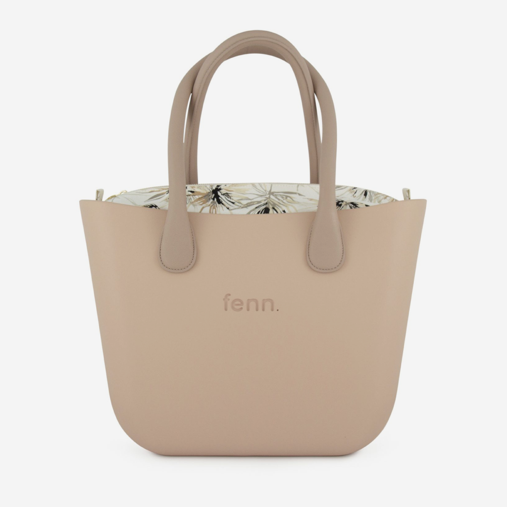 Original Handbag - Sand - Feathers Inner - Light Stone Handles