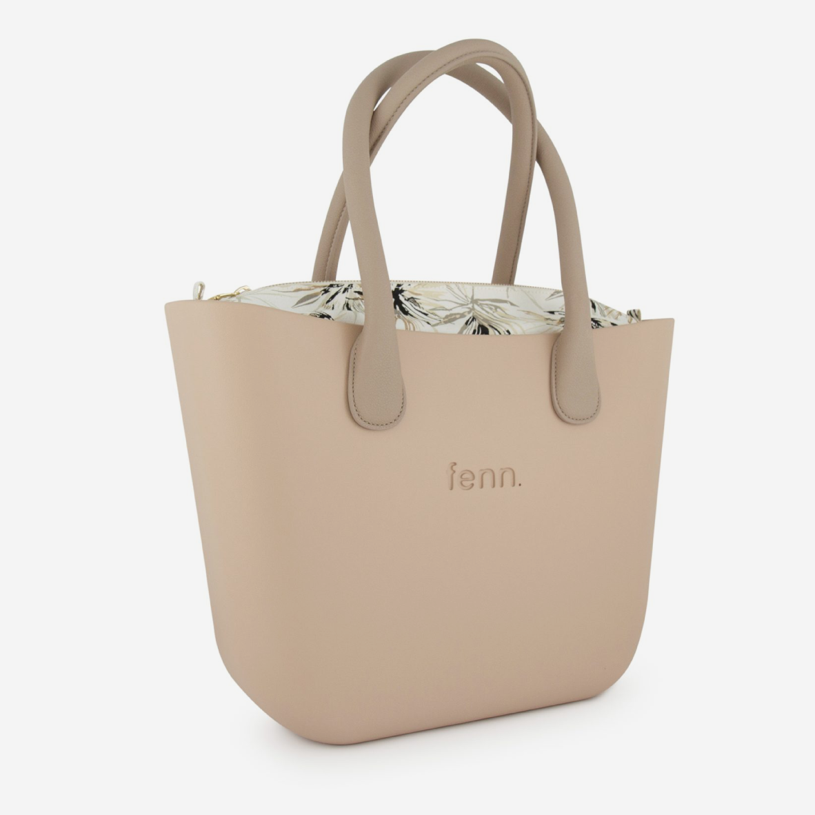 Original Handbag - Sand - Feathers Inner - Light Stone Handles