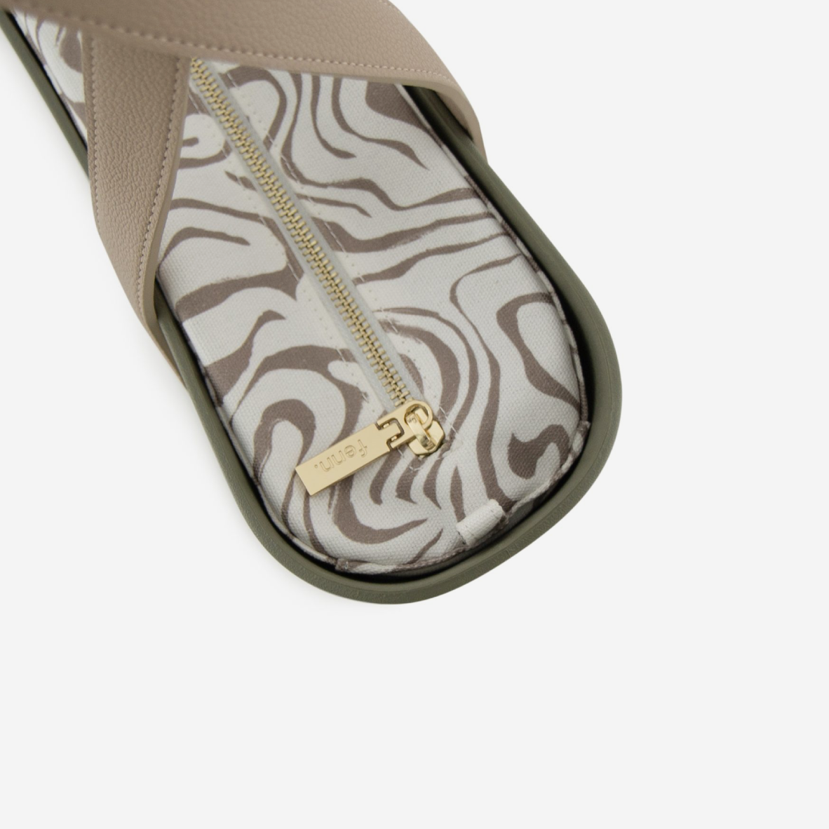 Original Handbag - Watercress - Zebra Inner - Light Stone Handles