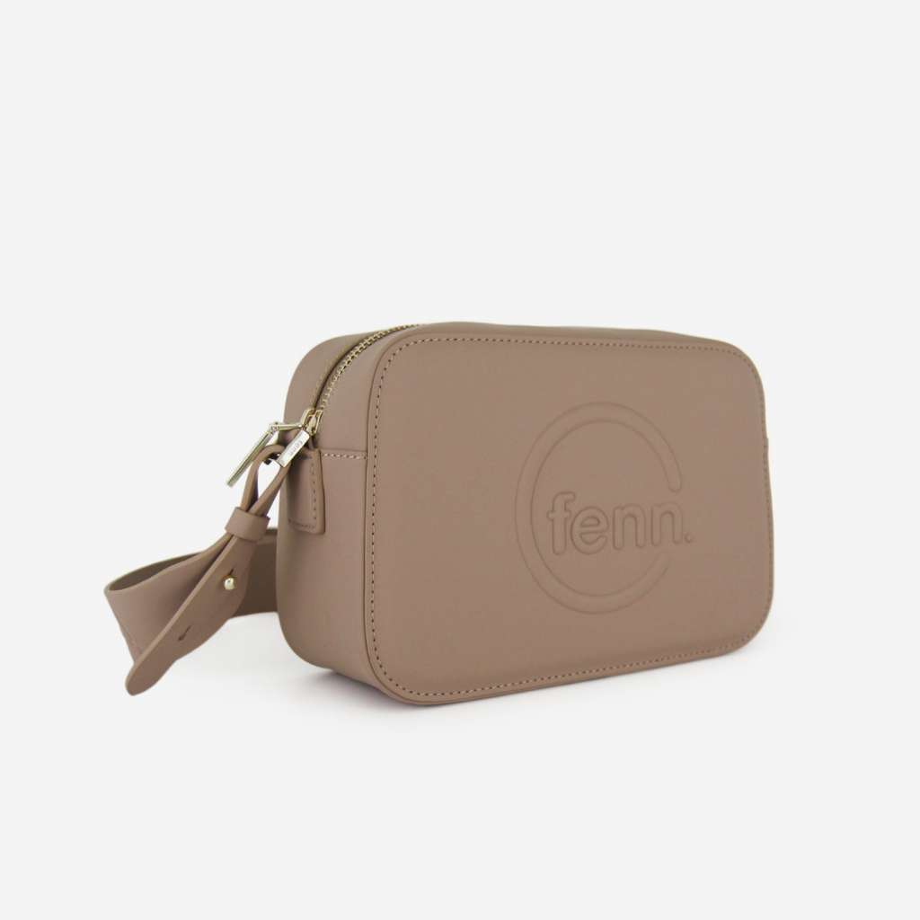 Crossbody Bag - Cappuccino - Gold Zip