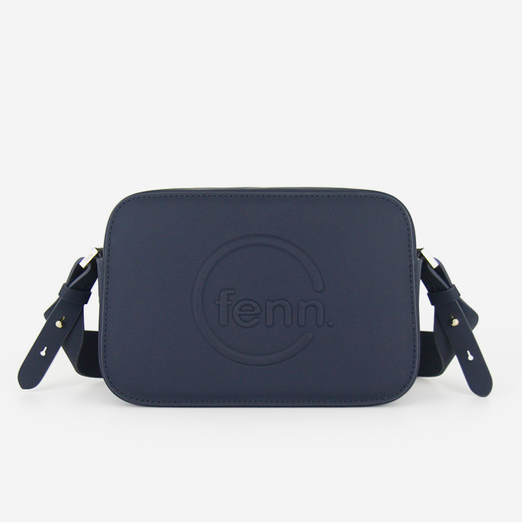 Crossbody Bag - Navy - Gold Zip