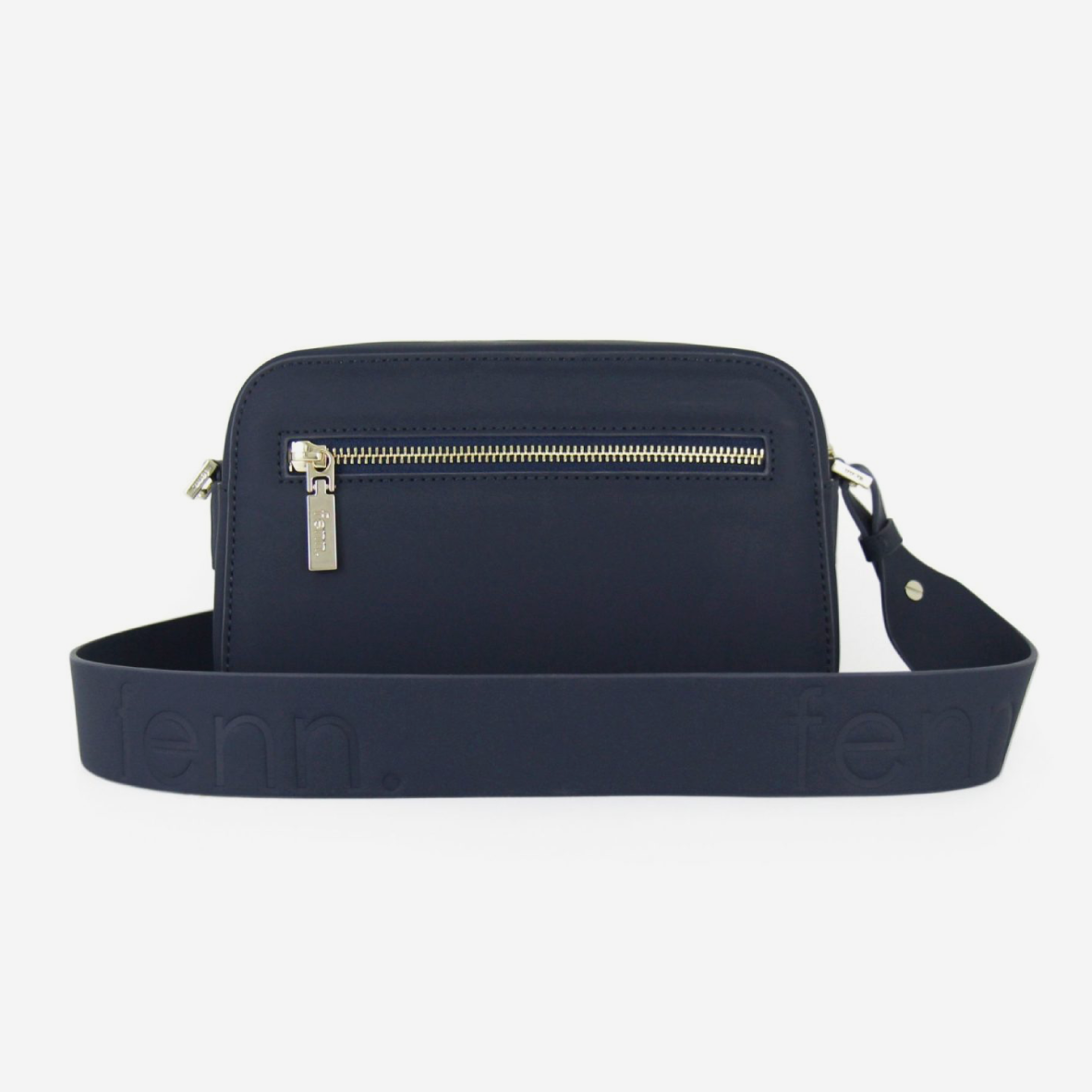 Crossbody Bag - Navy - Gold Zip