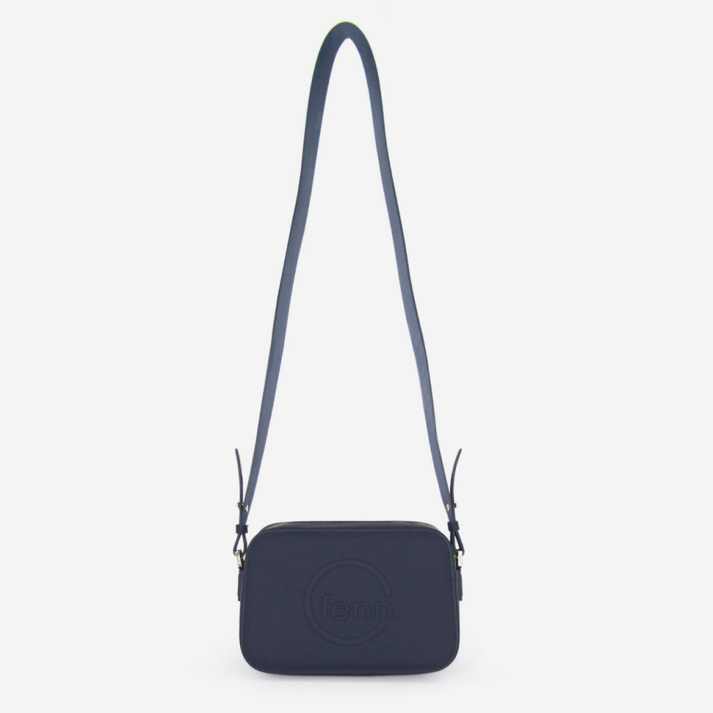 Crossbody Bag - Navy - Gold Zip