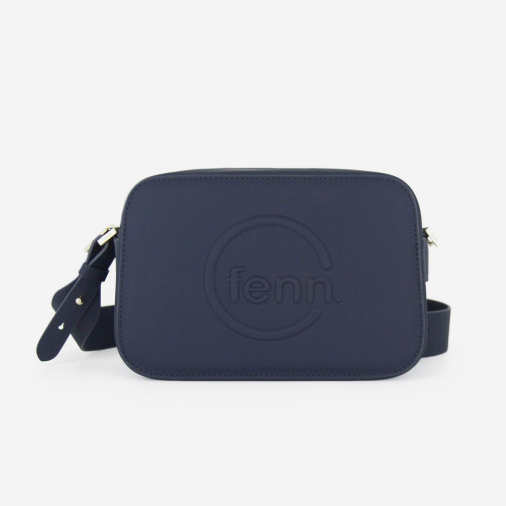 Crossbody Bag - Navy - Gold Zip